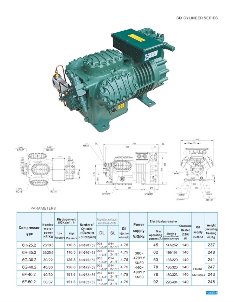 high pressure piston compressor